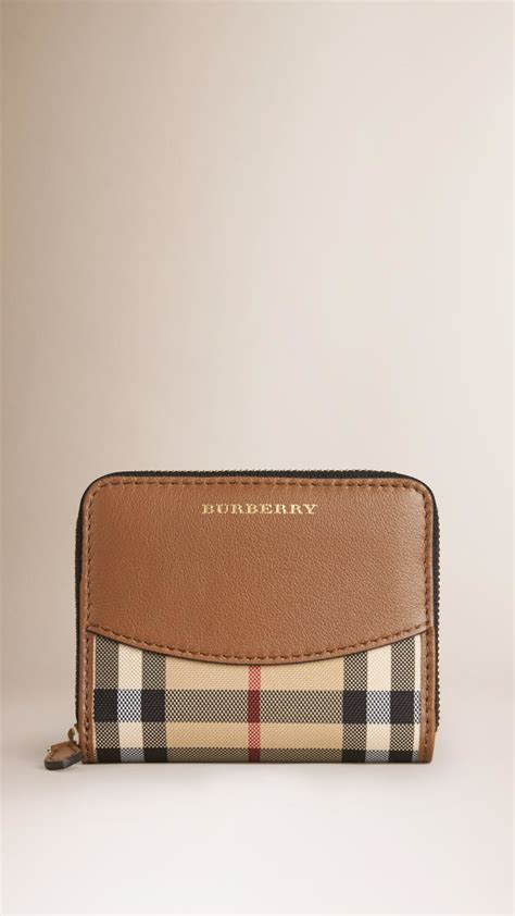 burberry zip around wallet|small burberry wallet for women.